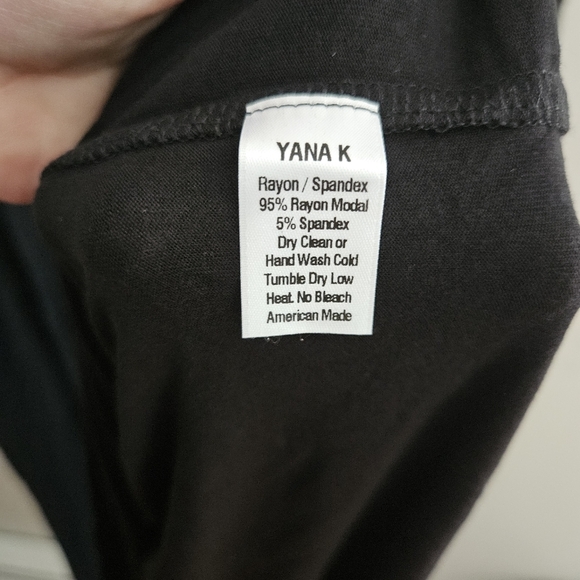 Yana K Dress 3/4 Lisa Long Sleeve Black Neutral Casual Oversized Loose Fit - Picture 10 of 11